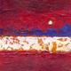 Moon - Lit Water | £45 | 8 x 5cm | Acrylic on heavy paper Moon - Lit Water