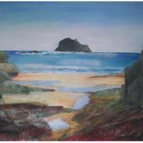 Cornish coast sunny