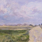 View Towards Aldburgh - Acrylic on Watercolour Paper