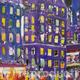 Belleville at Night… | £800 | 122 x 152cm | acrylic on canvas Belleville at Night…