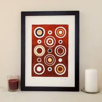 Concentric, autumn browns