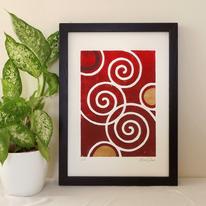 Spirals, reds