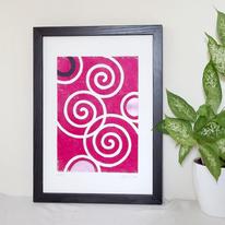 Spirals, magenta