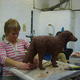 Sarah working on her…