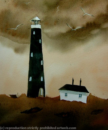 The Lighthouse on a dark day