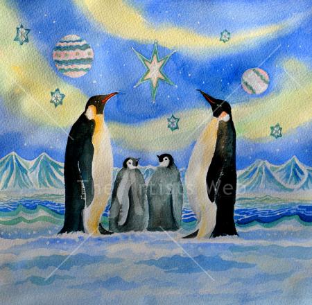 Penguin family