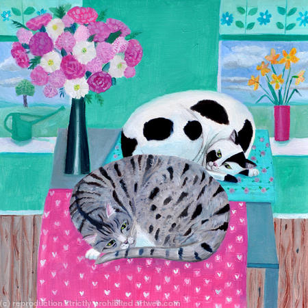 Cats in spring