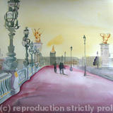 Pont Alexandre III Paris - Watercolour