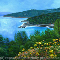 Spetses landscape with daisies