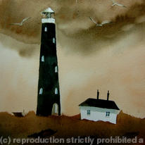 The Lighthouse on a dark day