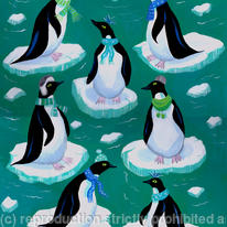 Christmas penguins