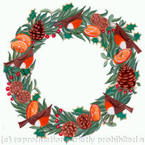 Robin wreath