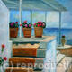 Flowerpots in Greece