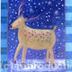 reindeer with snow