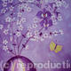 Purple orchids and blossom
