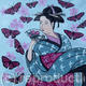 Giesha with butterflies