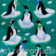 Christmas penguins