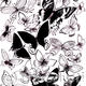 Butterflies in flight