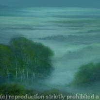 blue birches