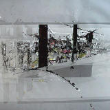 Scatterbrain - mixed media on tracing paper. 2008