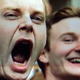 photo of a yawning man…