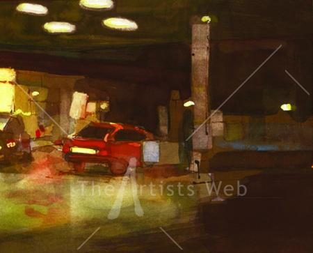 petrol station