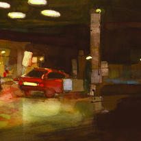 petrol station