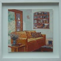 The orange sofa 