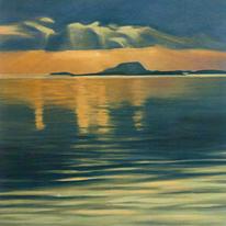 Clare Island from Westport: card