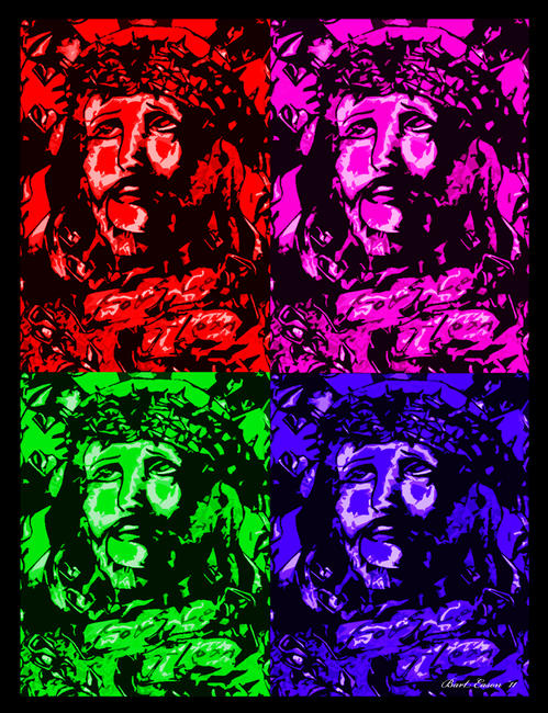 Quad Jesus digital designs 31x47cm