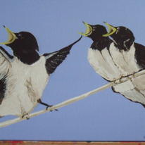 e.g Bird on Telephone wire.