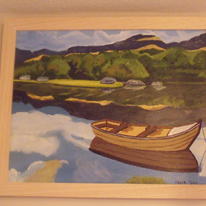 Image of boat in lake District.
