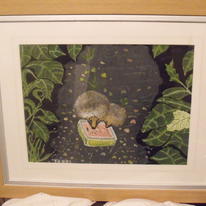 Mother and Baby Hedgehog.