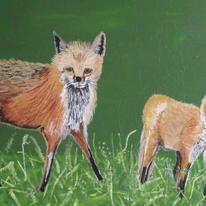 Mother and her cub (Fox).