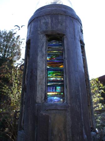 Light House garden sculpture window detail