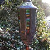 Pod Garden Sculpture - Glass, slate, lead and steel
