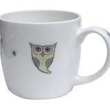 Starry Owl mug - Bone China