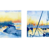 Harbour Light 2 and 3 - Giclée Watercolour Prints