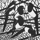 five-for-silver - linocut