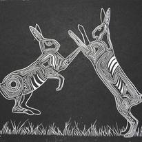 hidden Mad March hares