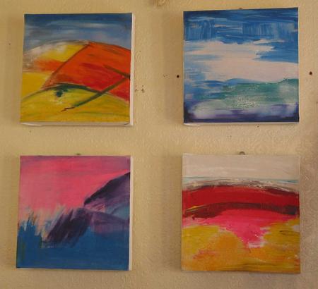 set of 4 landscapes