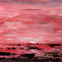 rosy glow sunset