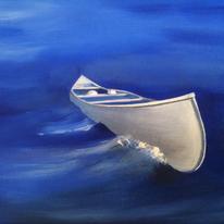 Blue canoe right