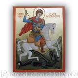 St. George - egg tempera, gold imitation, pine board