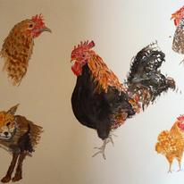 The Fox and his Hens