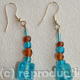 Turquoise Brown Earrings