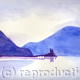 Blue landscape