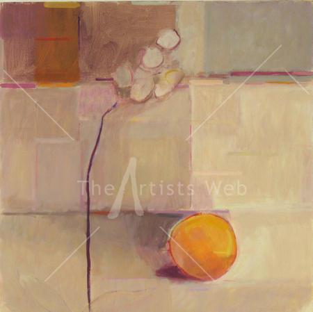 Orange with delicate flower