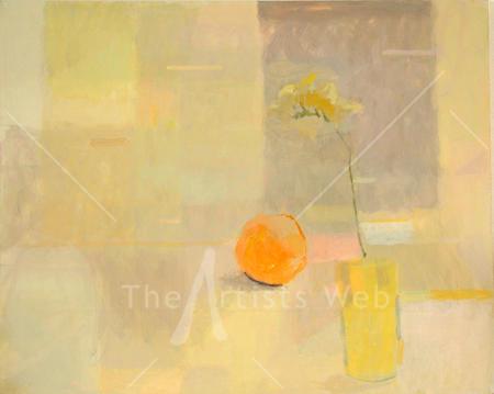 Orange with yellow flower