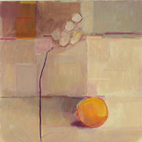 Orange with delicate flower